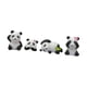 thumbnail image 4 of 4 figuras de panda de resina para decoración de jardín, encantadores para jardines de hadas, coches, casas, salas de estar., 4 of 9