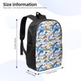thumbnail image 2 of Salouo Marine Animals Print Travel Laptop Backpack,17Inch Casual Bag with Side Pockets for Men & Women Stylish Daypack for Weekender/Business/Hiking-One Size, 2 of 6