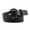 Black, variant on Women's PU Leather Belt leopard Ring Faux Leather Waist Belt