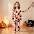 thumbnail image 2 of CAICJ98 Halloween Pajamas Toddler Girl Pumpkin Ghost Boy Pajamas Pjs Sets Kids 2 Piece Long Sleeve Soft Cotton Sleepwear (7-8 Years,Orange), 2 of 9