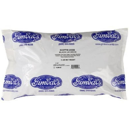 - Licorice Scottie Dogs, Black, 5-Pound Bag