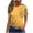 Yellow, variant on Womens Short Sleeve T Shirts Summer Tops Loose Casual Tee Shirt Navy L