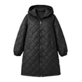 thumbnail image 3 of Luvrsol Women's Plus Size Hooded Long Puffer Coat Loose Padded Winter Jacket Casual Warm Outerwear, Black XL-5XL, 3 of 9