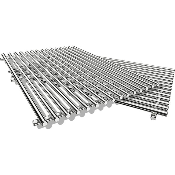 Grisun SUS304 9MM Cooking Grates for Weber Spirit 300 and Spirit II 300 Series, Spirit 700, Genesis Silver/Gold/Platinum B & C, Genesis 1000-3500, Replacement Parts for Weber 7638 7639
