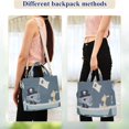 thumbnail image 4 of FORMRS Womens Corduroy Tote Bag Crossbody Shoulder Handbag with Pocket, Cute Animals, 4 of 7