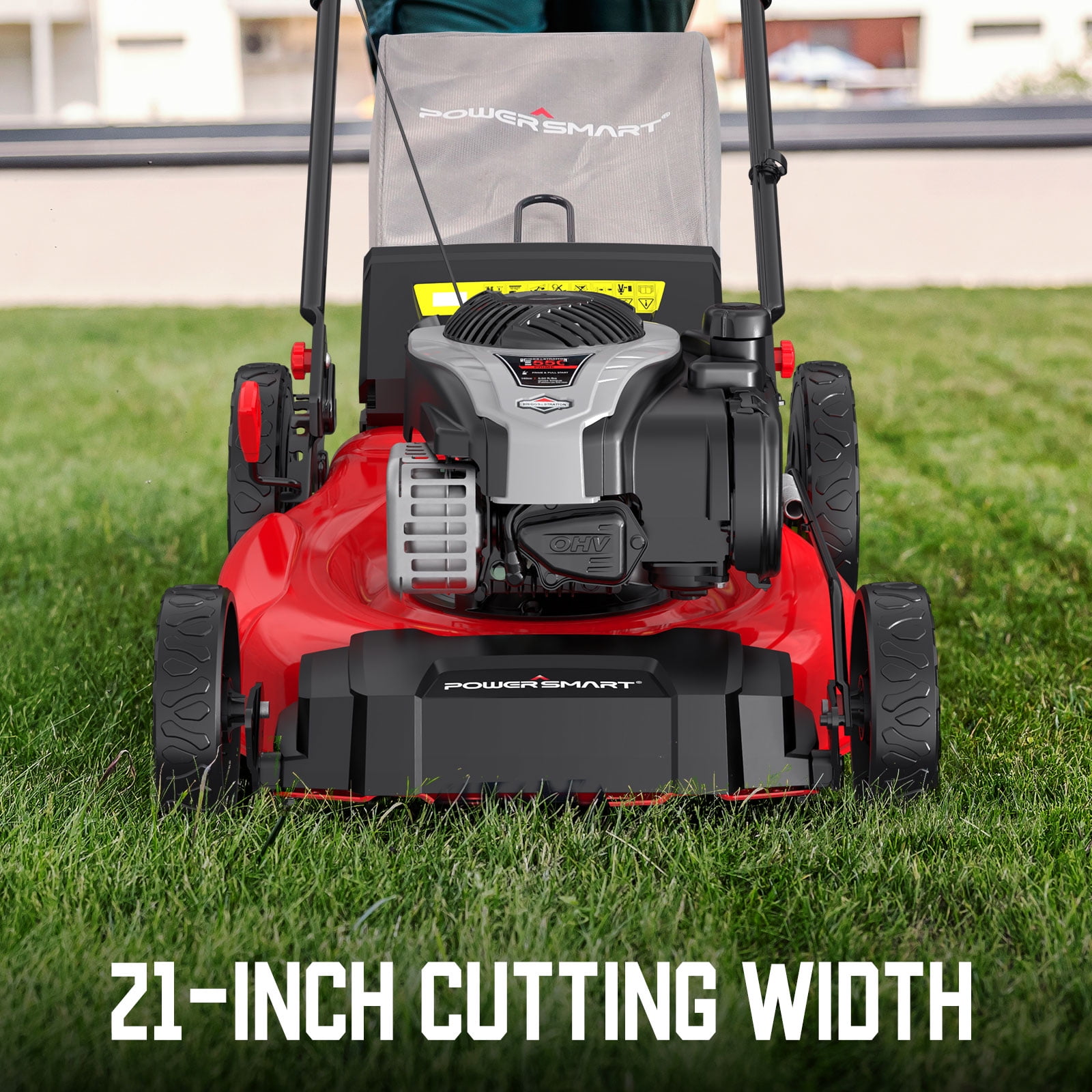 PowerSmart 21" Gas Self-Propelled 140cc B&S Engine Lawn Mower B8721S2