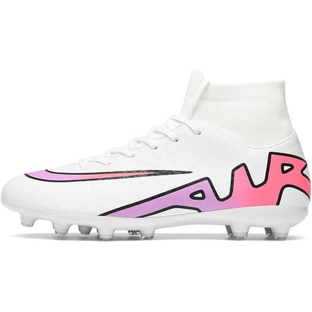 

Unisex-Adult Soccer Cleats Lightweight Futsal Training Football Shoes for Big Boys