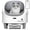 White, variant on Kicctian Automatic Self-Cleaning Cat Litter Box – Open-Top Robot Design, 15-Layer Multi-detector Safety, Smart App Control, Adjustable Entry Height, Odor Control, Large Waste Bin –Gray