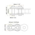 thumbnail image 2 of Unique Bargains 4Pack #50 Chain Master Connector Link Roller 5/8' Pitch Stainless Steel for 10A Chain, 2 of 6
