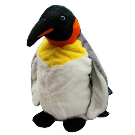 Emperor Penguin Plush Toy With Carrying Straps and Secret Zipper Pocket (16in) - Walmart.com