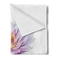 thumbnail image 2 of Dahlia Soft Flannel Fleece Throw Blanket, Watercolor Flower Pastel Vintage Beauty of Nature Bouquet Paintbrush, Cozy Plush for Indoor and Outdoor Use, 70" x 90", Pale Mauve Purple, by Ambesonne, 2 of 5