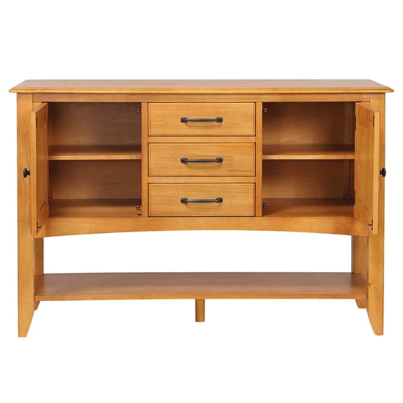 Large Display Shelf with DrawersCabinets - Home Organization Storage Unit
