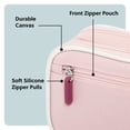 thumbnail image 5 of U Brands Canvas Tech Organizer for Chargers, Cords and Accessories, 7.8 x 5 in., Pink, 5 of 9