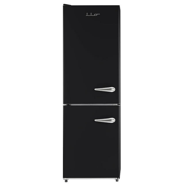 iio 11 Cu. Ft. Retro Refrigerator with Bottom Freezer in White (Left Hinge)