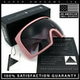 thumbnail image 6 of Super Oversized XXL Goggle Style Wrap Around Sport Plastic Sunglasses White - Black, 6 of 9