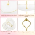 thumbnail image 3 of Unique Bargains 3-Layer Heart Shaped Cupcake Stand White Glod Tone, 3 of 6