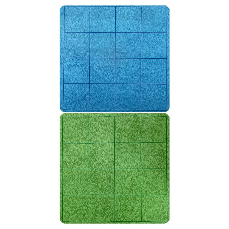 Chessex Manufacturing CHX97465 1 in. Reversible Squares Megamat Board Game,  Blue & Green