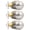 Brushed Nickel-3 Pack, variant on Passdoor Knob Handles Oil Rubbed Bronze 6 Pack Interior Hall Closet Keyless Ball Knob