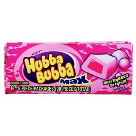 Product Of Hubba Bubba Max, Outrageous Original, Count 18 (5S) - Gum / Grab Varieties &