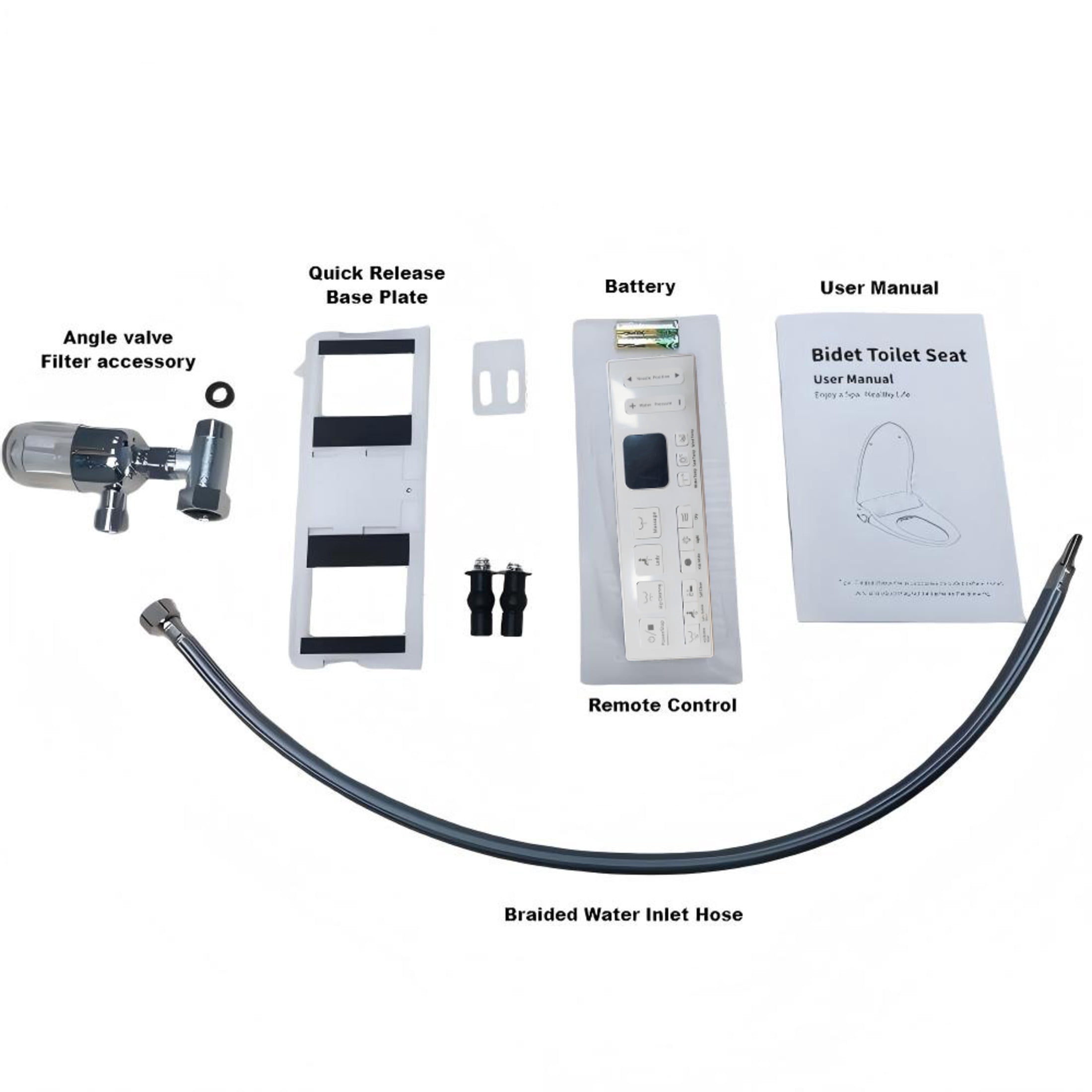 Noble House Electronic Smart Bidet Toilet Seat for Elongated Toilets, Heated Seat with Multi-Clean Modes, White