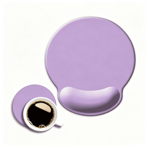 GJX Ergonomic Mouse Pad with Wrist Support,Cute Wrist Pad with Non-Slip Rubber Base for Computer,Laptop,Home Office Gaming,Working,Easy Typing&Pain Relief,Clove Purple