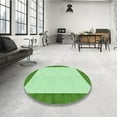 thumbnail image 4 of Ahgly Company Machine Washable Indoor Rectangle Transitional Dark Lime Green Area Rugs, 7' x 9', 4 of 7
