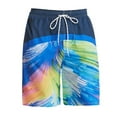 thumbnail image 1 of TSADFHJI Swim Trunks Compression Liner Loose Surfing Stripe Pattern Fashion Casual Beach Swimsuit S Light Blue, 1 of 4