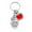 D, variant on Homerr Pendant Keychain Key Chain Heart Decor Letter Print Pendant Keychain Shiny Rhinestones Exquisite Gift