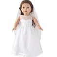 thumbnail image 5 of 18" Doll Wedding Dress - AlevRam Elegant Doll Clothes for 18 Inch Dolls, Perfect Birthday Gift for Kids", 5 of 6