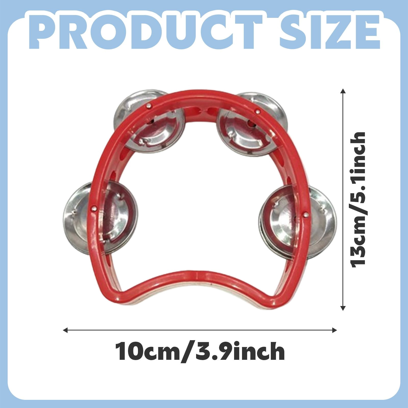 30 Pack Tambourine With 4 Bells Handheld Tambourines  Plastic Tamborines Musical Instrumen Mini Percussion For Noise Makers And All Groups Holiday Party Education (5colors)