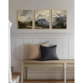 thumbnail image 6 of Drsoum Vintage Wall Art Mountain Landscape Painting Retro Meadow Scenery Farmhouse Kitchen Living Room Decor 11x14in3pcs Brown Framed, 6 of 7