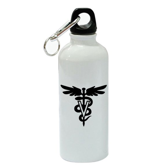 Veterinarian White Aluminum Sports 20 oz Water Bottle