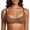 Coffee -AK11, variant on Dwellite Women's Unlined Balconette Bra Underwire Supportive Plus Size Smooth Scoop Neck Coffee 44B