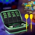 thumbnail image 2 of Casemaster Plazma Plus Dart Case Black with Green Zipper and Phone Pocket, 2 of 10