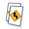 thumbnail image 1 of Left Reverse Turn (24" X 36") 4mm Corrugated Plastic Panel, Graphics Applied To 1 Side (Pk of 2), 1 of 4