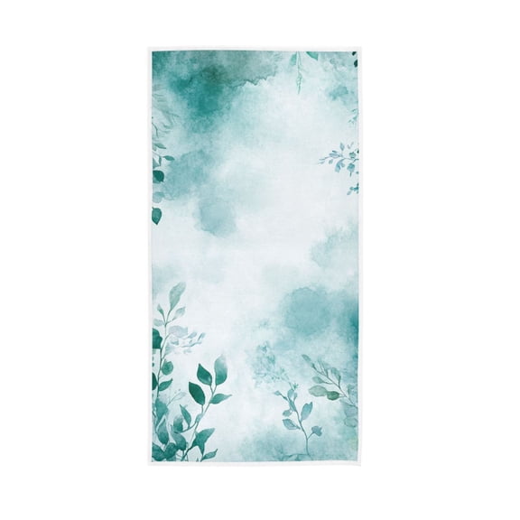 Blue Green Tree Branches Face Towel Absorbent Hand Towels Bath Sport Gym