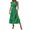Green, variant on Bohemian Maxi Dress for Women Ruffle Hem Sleeveless Square Neck Casual Beach Vacation Long Sun Dresses, Red XXL