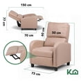 thumbnail image 4 of Sillon Reclinable Kingshouse Reposet Beige, 4 of 6