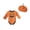 Orange, variant on KAUOD Baby Boys Pumpkin Romper with Hat Halloween Cute Devil Graphic Pullover Bodysuit New Born Boys Cotton Romper Outfits