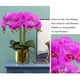 thumbnail image 4 of Flores artificiales de Phalaenopsis de 37 6 piezas de flores artificiales de orquídea con tallo para decoración del hogar, púrpura, 4 of 6