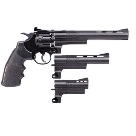 Spring Revolver Crosman Triple Threat Semi-Auto CO2 Air Revolver with various barrel lengths (3