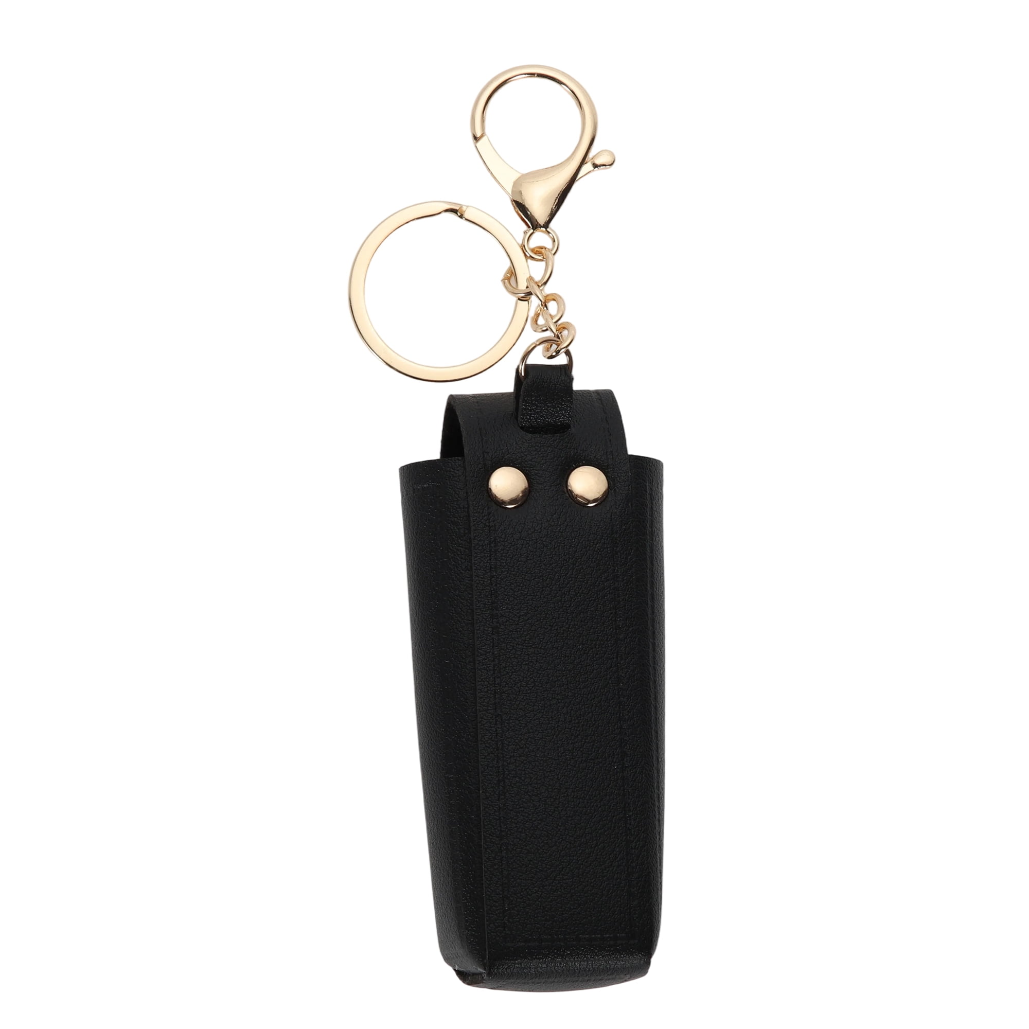 Unique Bargains Colorful Lipstick Bag Handbag Charms Keychains 1 Piece Black