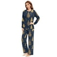 thumbnail image 4 of Matching Pajamas for Couples Golden Christmas Tree His and Hers Pajamas Sets Soft Long Sleeve Sleepwea, 4 of 8