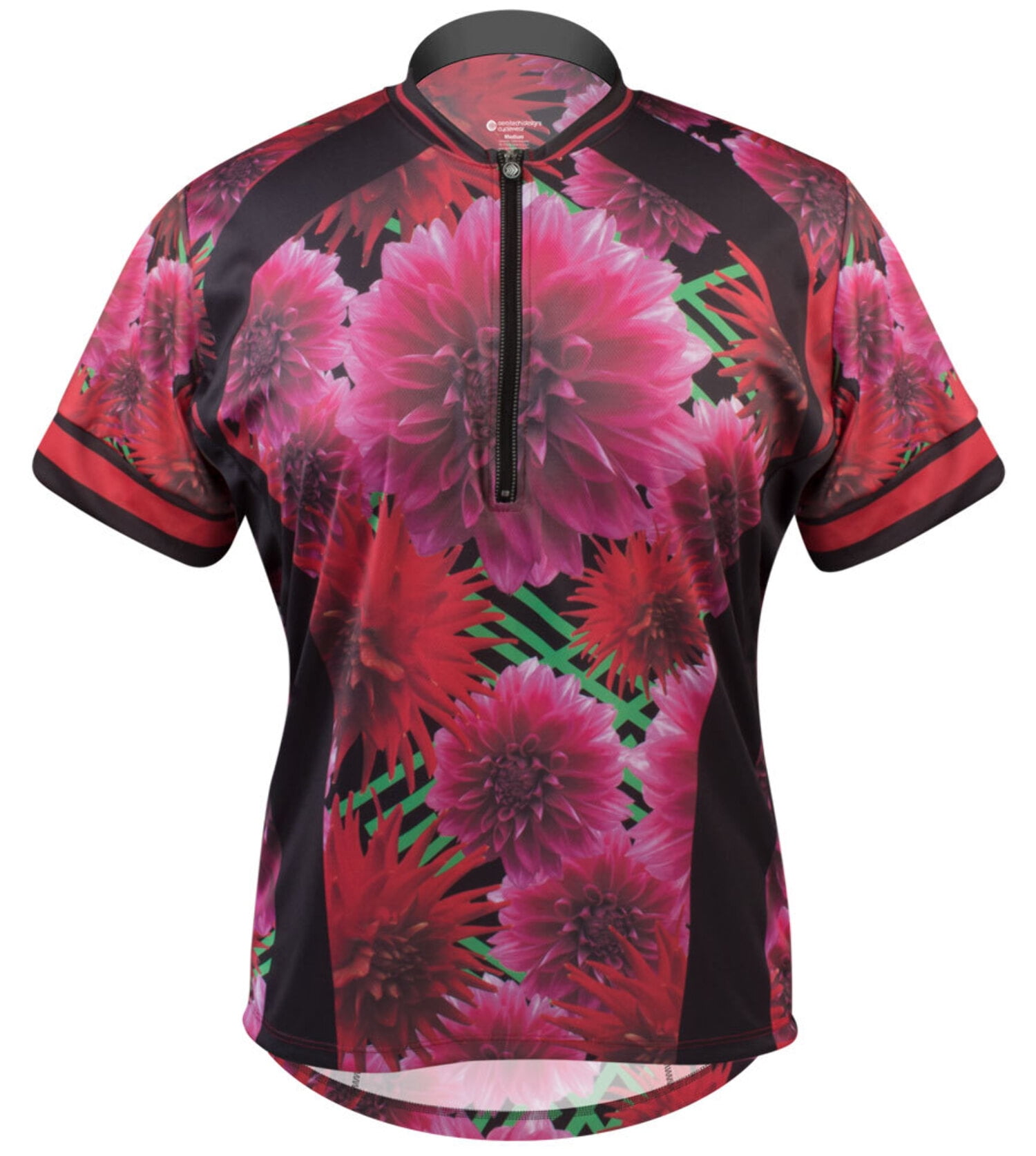 Aero Tech PLUS SIZE Women's Liddy Jersey Dahlia Flowers Plus Size