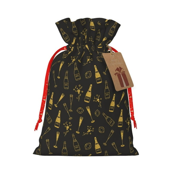 Kdxio Bottles Christmas Gift Bags, Birthday gift bags Xmas Presents Bags Holiday Gift Bags for Christmas Gifts, Weddings and Birthday-Small