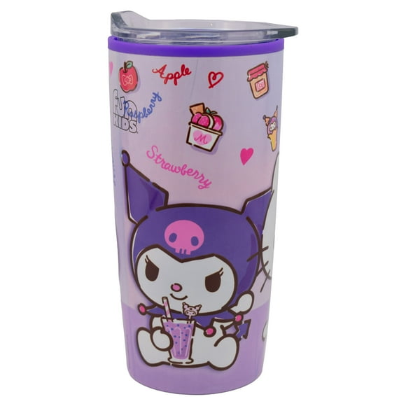Termo Doble Pared, Hello Kitty, Kuromi y My Melody, Sanrio, Tapa Deslizable 500 Ml
