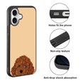 thumbnail image 2 of WIRESTER Shockproof Soft Rubber Cover Case for Apple iPhone 16 6.1" 2024, Animal Brown Toy Poodle Puppy Dog On Sunset Background, 2 of 5