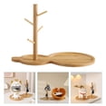 thumbnail image 3 of Wooden Key Tray Key Bowl Entryway Table Wood Key Holder Bowl for Keys Rings Jewelry Trinkets, 3 of 6