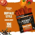 thumbnail image 3 of Wicked Cutz Premium Tender Chicken Jerky, High Quality, Buffalo Style, 10g Protein, 2.75 oz, 2-Pack, 3 of 7