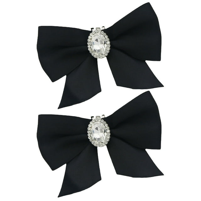 2Pcs Bow Shoe Clips Removable Shoe Charms Shoe Buckle Decorative Shoes Accessories